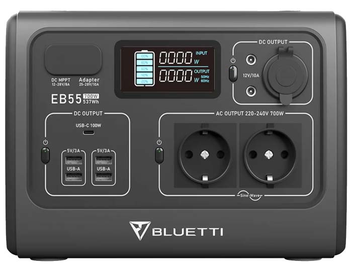 Generador Bluetti EB55 - 700W | 537WH